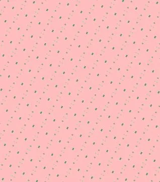 Happy teal shores stroke-based surface pattern with stroke-based botanical .. Stock Illustration