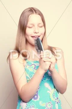 Happy teen girl Stock Photos
