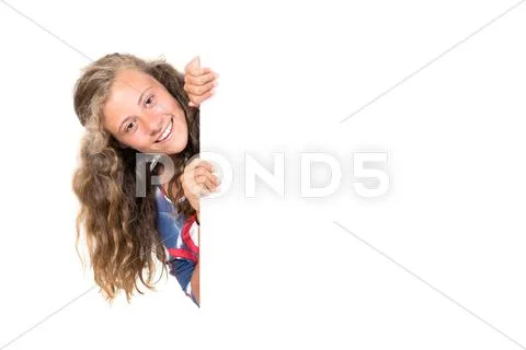 Happy teen girl Stock Photos