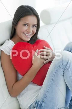 Happy teenage girl Stock Photos