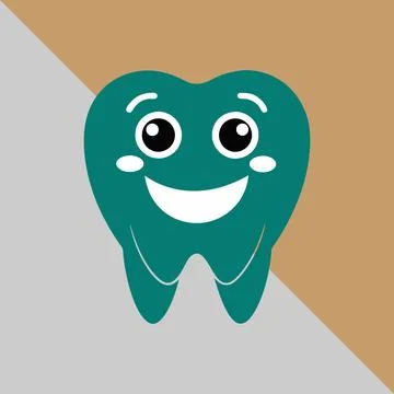 Happy teeth icon silhouette vector style with a white background. smiley to.. Stock Illustration