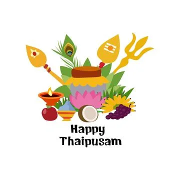 Happy Thaipusam Stock Illustration