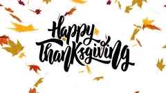 4K Thanksgiving Greeting Card with Happy Thanksgiving Animation Lettering  Text. Ifinity Loop Thanksgiving Card Stock Footage - Video of festival,  celebration: 80474068