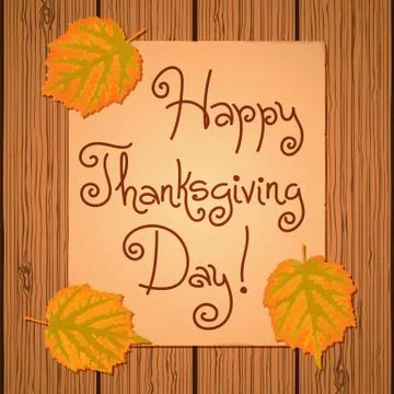 Happy Thanksgiving Background. Stock Illustration