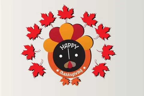 Happy Thanksgiving  Card Stock Illustration
