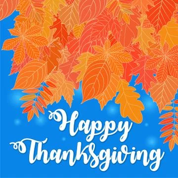 Happy Thanksgiving Day. Eighth version. Stock Illustration