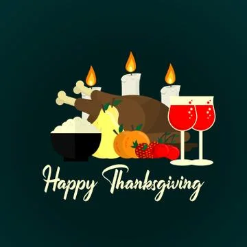 Happy Thanksgiving Day Stock Illustration