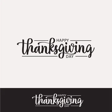 Happy Thanksgiving Day typography vector Stock Illustration