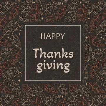 Happy Thanksgiving Day vector design. Happy Thanksgiving inscription, letteri Stock Illustration