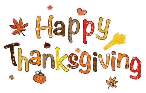 Happy thanksgiving Stock Illustration