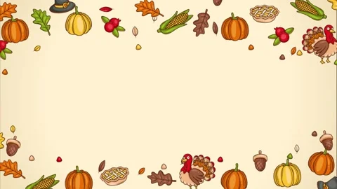 Happy Thanksgiving Looping Background Stock Footage 325060148