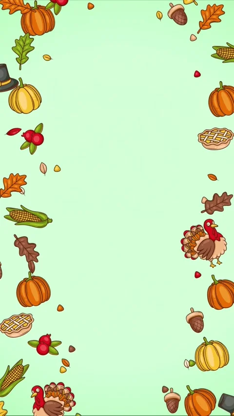 Happy Thanksgiving Looping Background Stock Footage 325060208