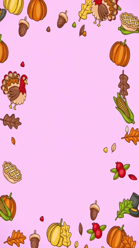 Happy Thanksgiving Looping Background Stock Footage 325060220
