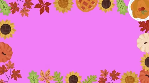 Happy Thanksgiving Looping Background Stock Footage 325060702
