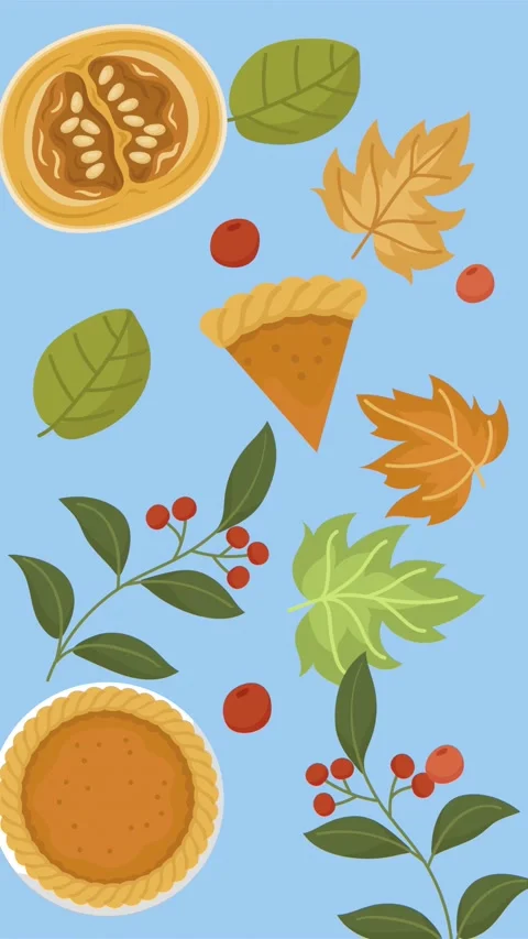Happy Thanksgiving Looping Background Stock Footage 325061306