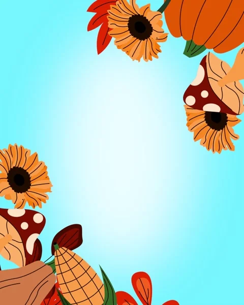 Happy Thanksgiving Looping Background Stock Footage 325061392