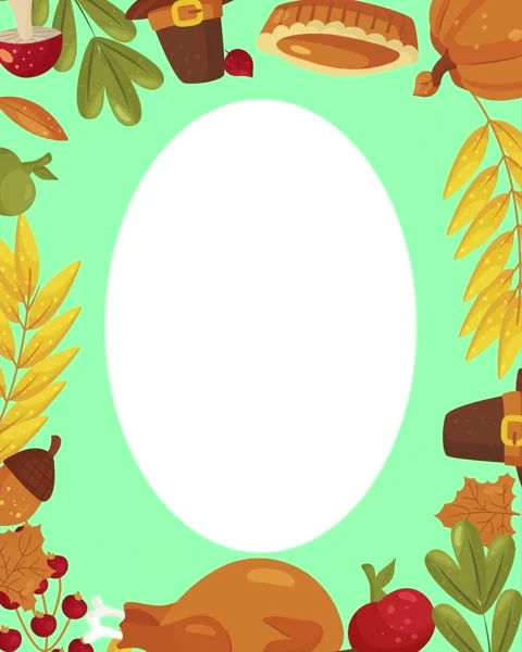 Happy Thanksgiving Looping Background Stock Footage 325061729