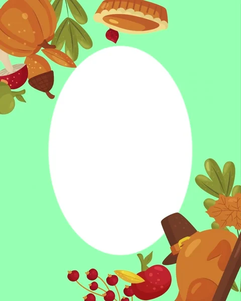 Happy Thanksgiving Looping Background Stock Footage 325061741