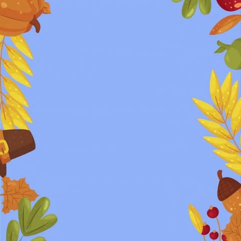 Happy Thanksgiving Looping Background Stock Footage 325061909