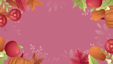 Happy Thanksgiving Looping Background Stock Footage 325071356