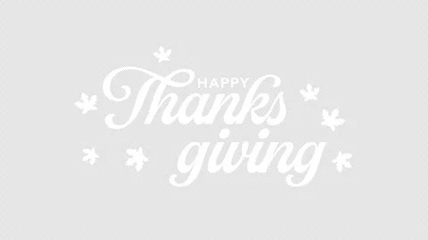 Happy Thanksgiving Typography Animation with Leaves on Transparent Background. Stock Footage 317734341