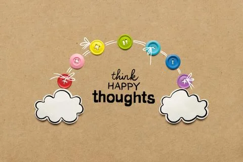 Happy thoughts. Stock Photos