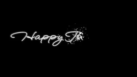 Happy Thursday animation text 스톡 동영상 341535085