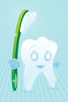 Happy tooth Stock Illustration