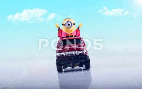 Happy Toy Minion Ride Stock Photos