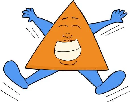 Happy triangle Stock Illustration