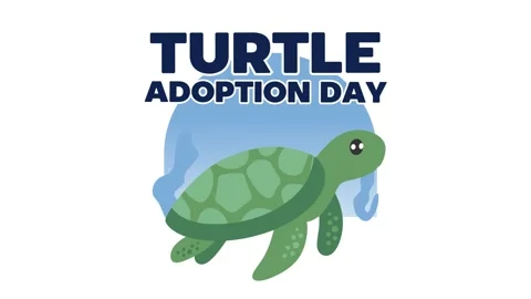 Happy Turtle Adoption Day to all turtle lovers Stock Footage 310974599