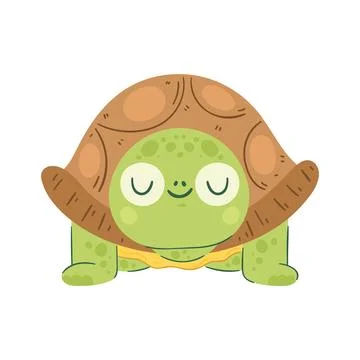Happy turtle design Illustrazione stock