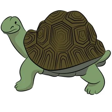 Happy turtle Stock Illustration