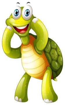 A happy turtle Illustrazione stock