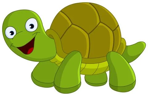 Happy turtle Stock Illustration
