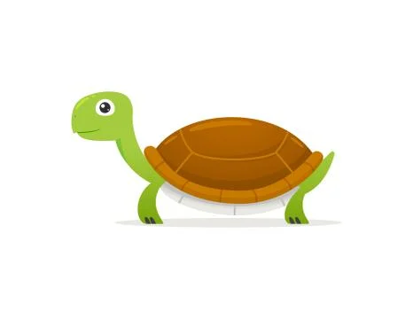 Happy Turtle Illustration Stock Illustration
