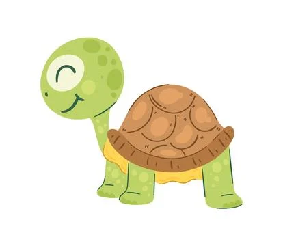 Happy turtle mascot Stock Illustration