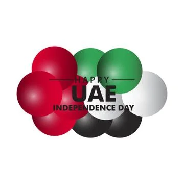 Happy UAE Independence Day Vector Template Design Illustration Stock Illustration