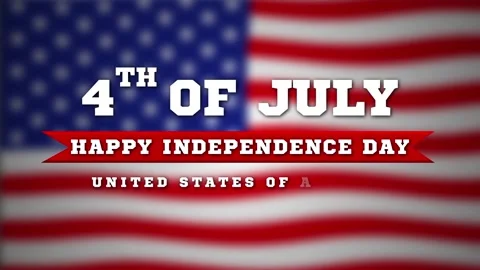 Happy US Independence Day Animation with... | Stock Video | Pond5