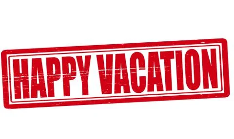 Happy vacation Stock Illustration