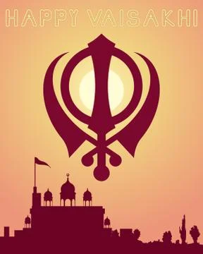 Happy vaisakhi Stock Illustration