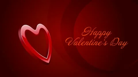 Happy Valenties Day Stock Footage 20537217