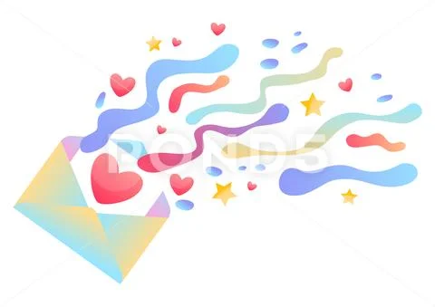 Happy Valentine Day greeting card. Stock Illustration