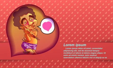 Happy valentine day. Stock Illustration