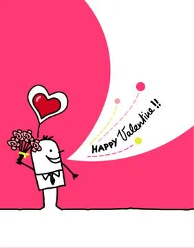 Happy valentine Stock Illustration