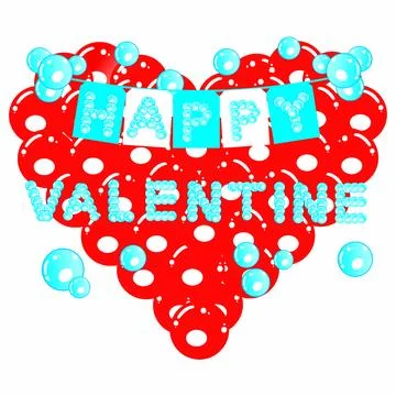 Happy valentine illustration 스톡 일러스트