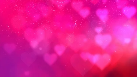 Happy Valentine Theme Particles Background 動画素材 123688847