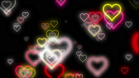 Happy Valentine Theme Particles Background 库存影片 170212488