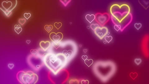 Happy Valentine Theme Particles Background Видео 170212514