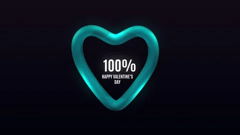 Happy valentine's animation 4k Stock Footage 231590694